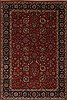 Isfahan Red Hand Knotted 60 X 811  Area Rug 250-26953 Thumb 0