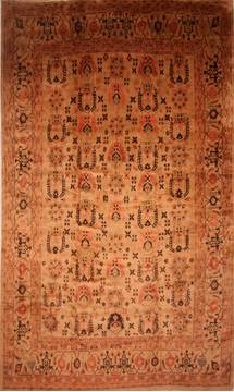 Mahal Beige Hand Knotted 13'4" X 19'7"  Area Rug 100-27104