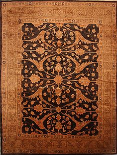 Persian Mahal Yellow Rectangle 12x18 ft Wool Carpet 27120