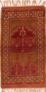 Turkish Kazak Red Rectangle 3x5 ft Wool Carpet 27305
