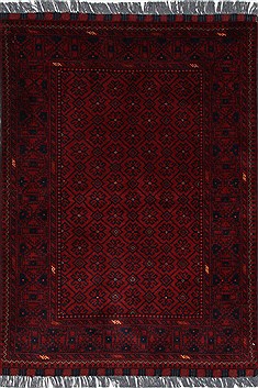 Indian Kunduz Blue Rectangle 3x4 ft Wool Carpet 27431