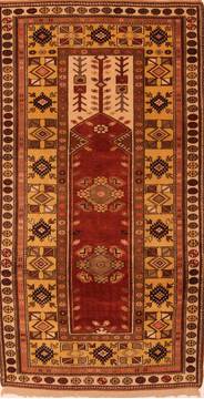 Kazak Red Hand Knotted 3'9" X 7'2"  Area Rug 100-27462