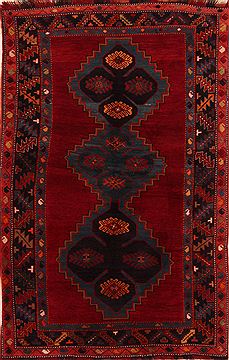 Kazak Red Hand Knotted 5'7" X 8'9"  Area Rug 100-27470