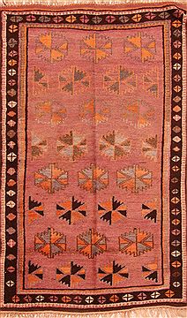Afghan Baluch Purple Rectangle 5x7 ft Wool Carpet 27780
