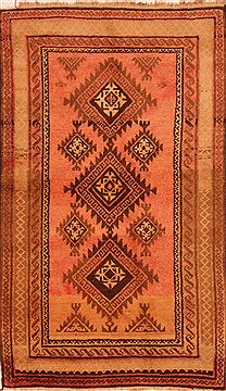 Afghan Baluch Red Rectangle 5x7 ft Wool Carpet 27782