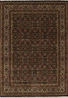Indian Herati Beige Rectangle 4x6 ft Wool Carpet 27880