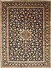 Kashan Beige Hand Knotted 103 X 137  Area Rug 100-27985 Thumb 0