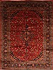 Kashmar Red Hand Knotted 99 X 131  Area Rug 100-27991 Thumb 0