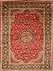 Isfahan Red Hand Knotted 101 X 136  Area Rug 100-27996 Thumb 0