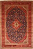 Kashan Blue Hand Knotted 97 X 143  Area Rug 100-28017 Thumb 0