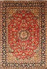 Isfahan Red Hand Knotted 87 X 126  Area Rug 100-28028 Thumb 0