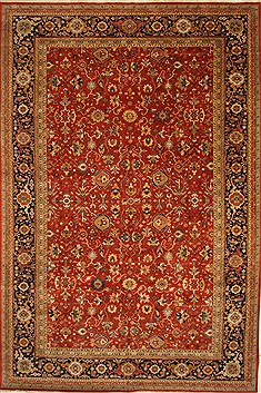Indian Serapi Red Rectangle 12x18 ft Wool Carpet 28556