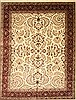 Tabriz Beige Hand Knotted 119 X 150  Area Rug 250-28566 Thumb 0