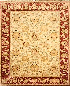 Egyptian Chobi Beige Rectangle 12x15 ft Wool Carpet 28592