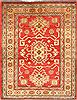 Kazak Red Square Hand Knotted 36 X 45  Area Rug 250-28688 Thumb 0