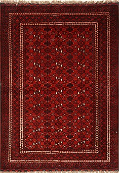 Indian Turkman Blue Rectangle 3x5 ft Wool Carpet 28771