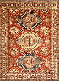 Pakistani Kazak Red Rectangle 12x15 ft Wool Carpet 28800