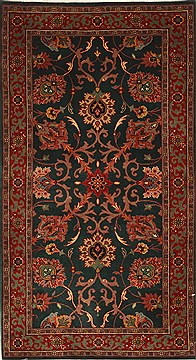 Indian Semnan Red Rectangle 2x4 ft Wool Carpet 28976