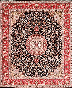 Persian Tabriz Beige Rectangle 8x10 ft Wool Carpet 29473