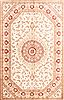 Qum Beige Hand Knotted 51 X 80  Area Rug 254-29501 Thumb 0