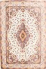 Tabriz Beige Hand Knotted 52 X 710  Area Rug 254-29515 Thumb 0