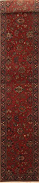 Kashmar Red Runner Hand Knotted 2'6" X 20'0"  Area Rug 250-29656