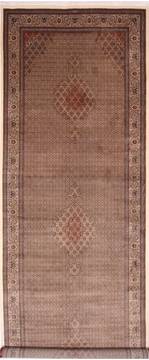 Persian Mahi Beige Runner 16 to 20 ft Wool Carpet 29707