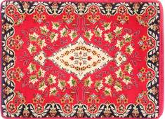 Kashan Red Hand Woven 2'4" X 3'2"  Area Rug 254-29745