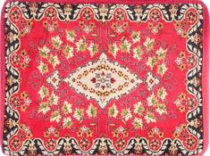 Kashan Red Hand Woven 2'4" X 3'2"  Area Rug 254-29746