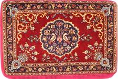 Kashan Red Hand Woven 2'1" X 3'2"  Area Rug 254-29747