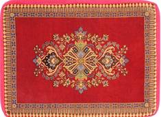 Persian Kashan Red Rectangle 2x3 ft Wool Carpet 29751