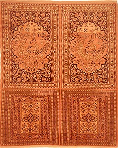 Persian Kurdi Brown Rectangle 9x12 ft Wool Carpet 29760