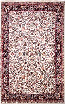 Persian Mashad Green Rectangle 13x20 ft and Larger Wool Carpet 30228