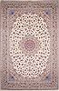 Isfahan White Hand Knotted 134 X 200  Area Rug 254-30298 Thumb 0