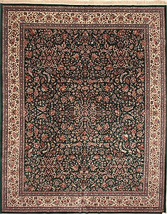 Chinese Kashan Beige Rectangle 12x15 ft Wool Carpet 30309