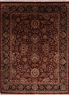 Jaipur Red Hand Knotted 9'0" X 11'10"  Area Rug 301-30606
