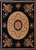 Asian Inspired Black Hand Knotted 90 X 120  Area Rug 301-30864 Thumb 0