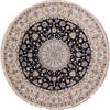 Nain Blue Round Hand Knotted 70 X 70  Area Rug 254-31014 Thumb 0