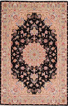 Tabriz Beige Hand Knotted 3'0" X 5'0"  Area Rug 254-50561