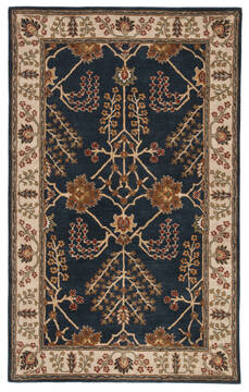 Jaipur Living Poeme Blue Rectangle 5x8 ft Wool Carpet 67519
