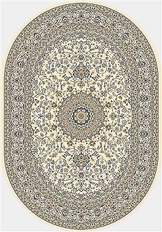 Dynamic ANCIENT GARDEN Beige Oval 3x5 ft  Carpet 68783