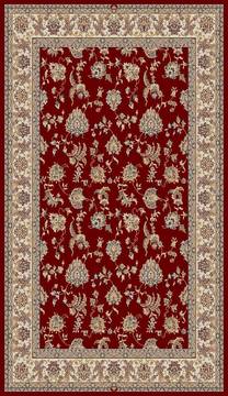 Dynamic BRILLIANT Red Rectangle 5x8 ft  Carpet 69302
