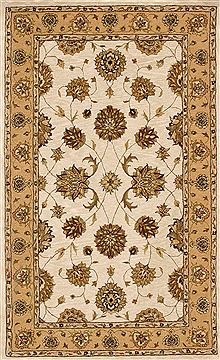 Dynamic JEWEL White Rectangle 7x10 ft Wool Carpet 70365