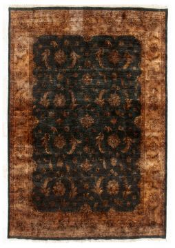 Indian Jaipur Grey Rectangle 9x12 ft Silk Carpet 75478