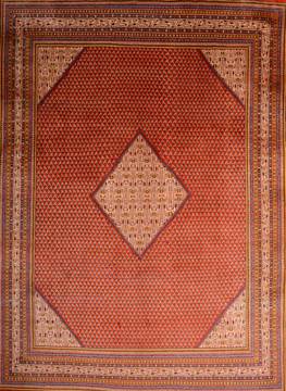 Persian botemir Red Rectangle 10x13 ft Wool Carpet 76011
