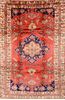 Shiraz Red Hand Knotted 69 X 100  Area Rug 100-89788 Thumb 0