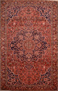 Persian Bakhtiar Brown Rectangle 11x16 ft Wool Carpet 89841
