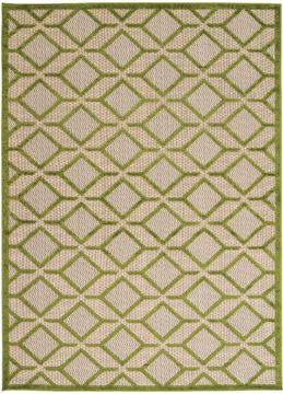 Nourison ALOHA Green Rectangle 10x13 ft polypropylene Carpet 95869