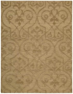 Nourison AMBROSE Brown Rectangle 8x11 ft Wool Carpet 96004