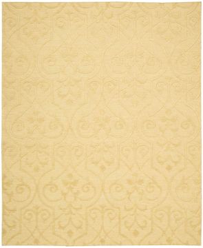 Nourison AMBROSE Beige Rectangle 4x6 ft Wool Carpet 96010